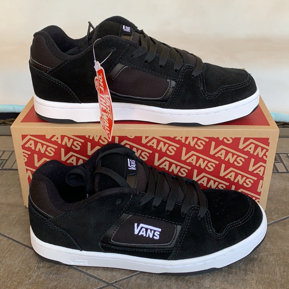 VANS DOCKET SUEDE BLACK/WHITE Men’s - Picture 3 of 16